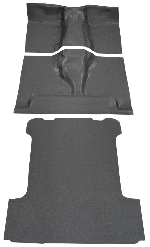 1974-1983 Jeep Cherokee Pass Area and Back Panel only Vinyl Carpet Flooring #16 Black