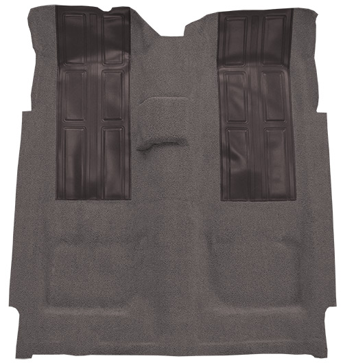 1972-1973 Mercury Montego GT 4spd with 2 Gray Inserts Loop Carpet Flooring 01 Black