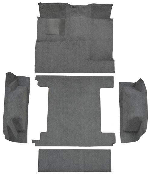 1966-1973 Ford Bronco 2 Gas Tanks Complete without Tailgate Lock Loop Carpet Flooring 01 Black