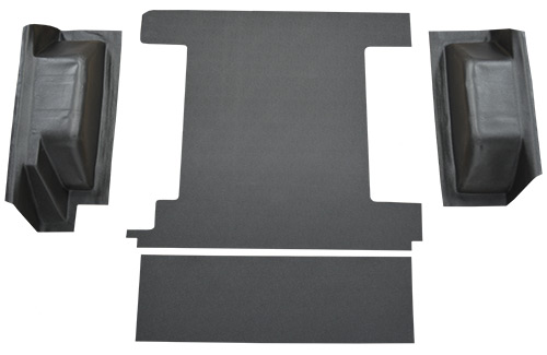 1966-1976 Ford Bronco 1 Gas Tank without Tailgate Lock Cargo Area Vinyl Carpet Flooring #16 Black