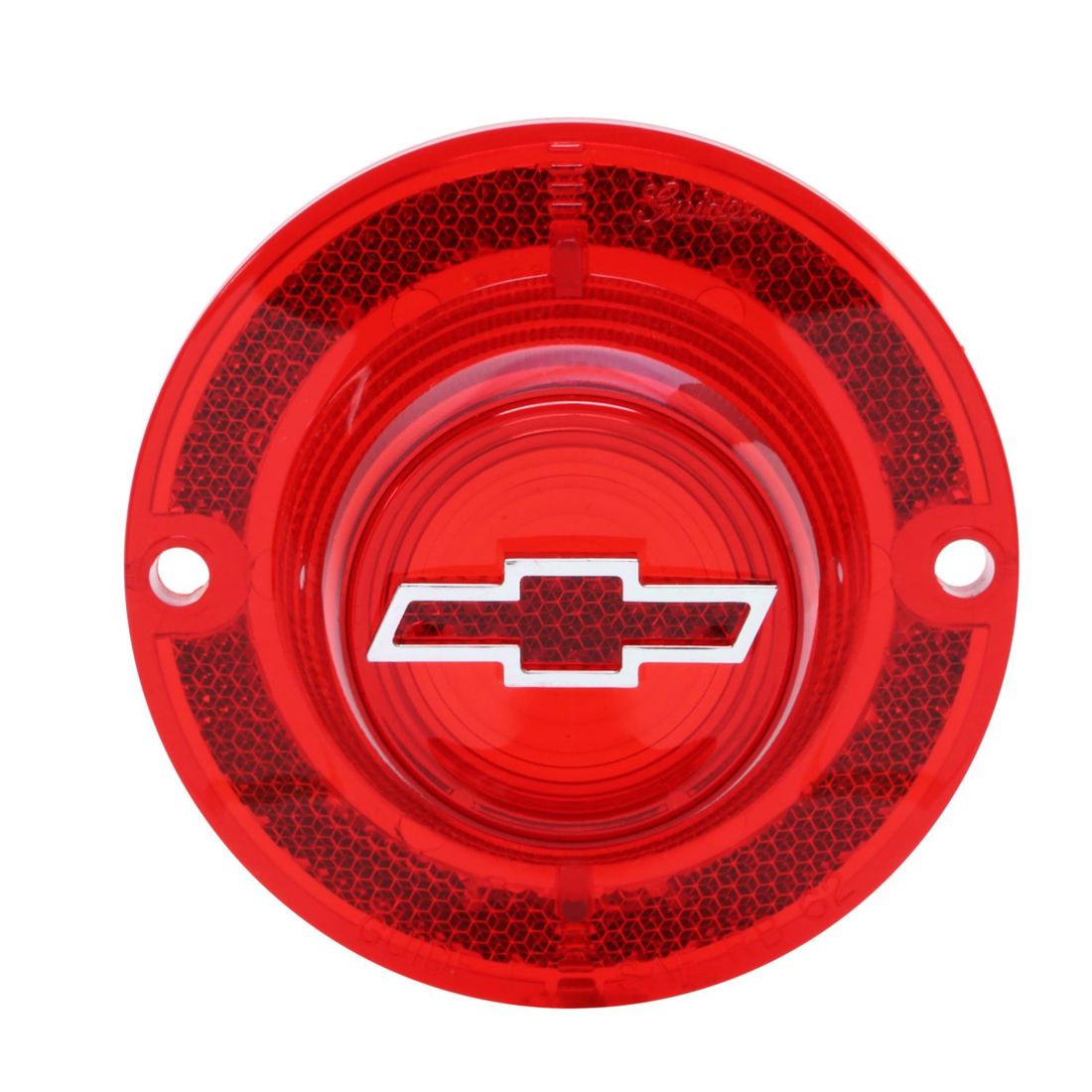 1962 Full-Size Chevrolet Red Tail Light Lens with Red Bowtie Trim Included, Each