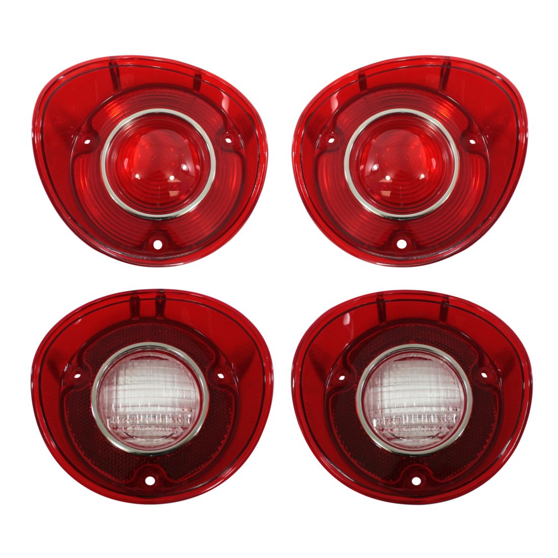 1972 Malibu Tail Light and Back Up Light Lens Set