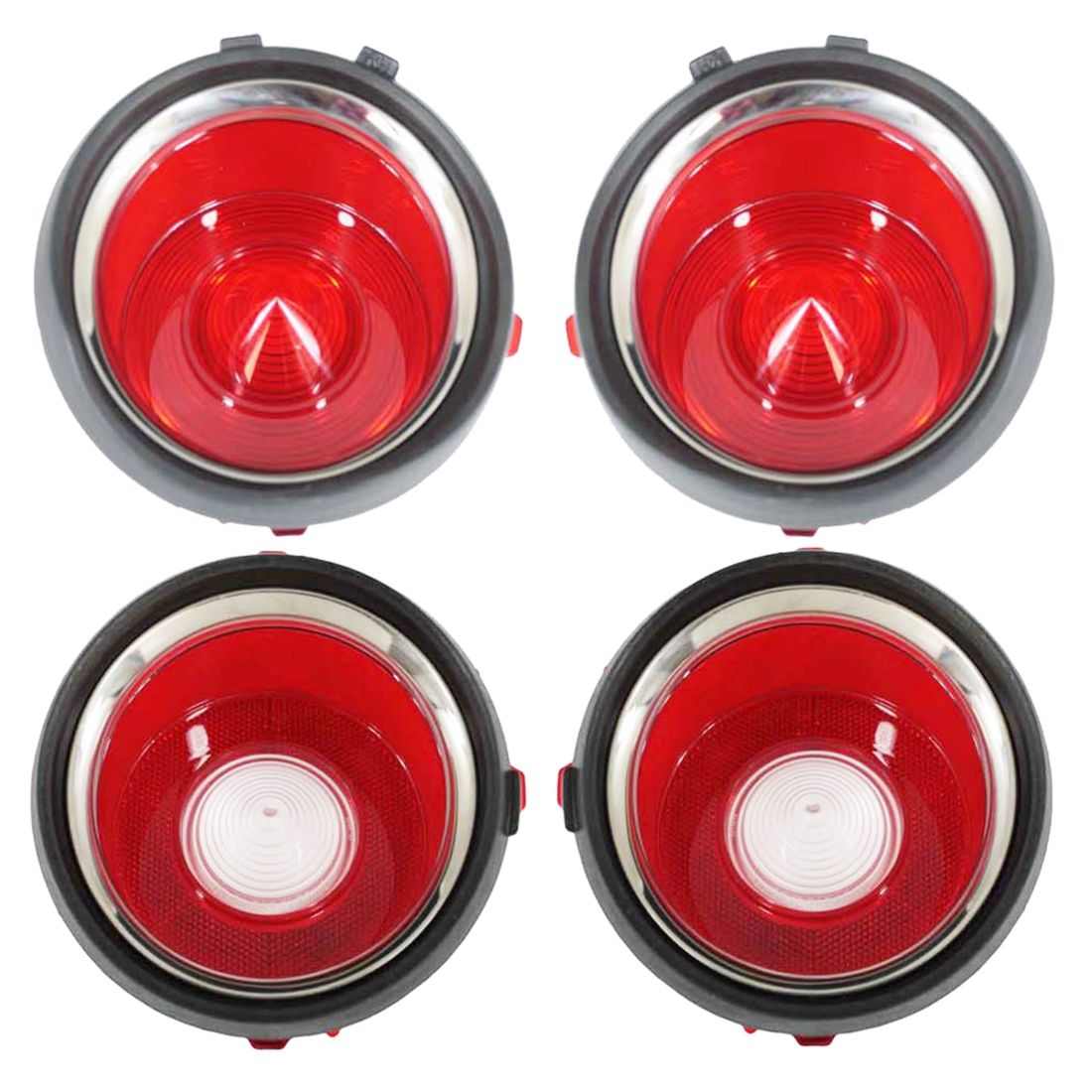 1970-1971 Early Camaro Tail Light Lens Set without RS