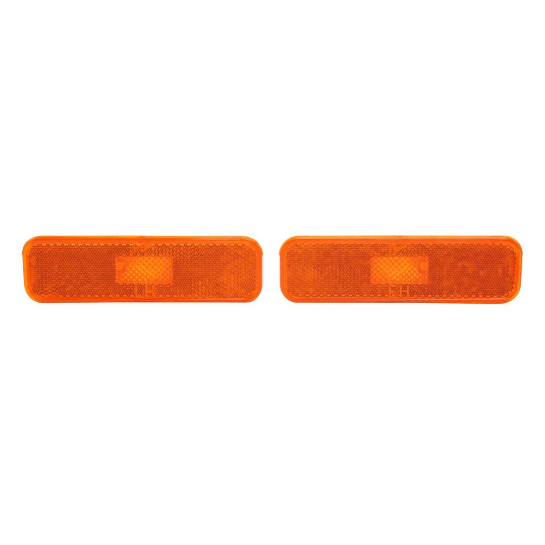 1974-1977 Camaro Driver/Passenger Dark Amber Front Marker Light Assembly Pair