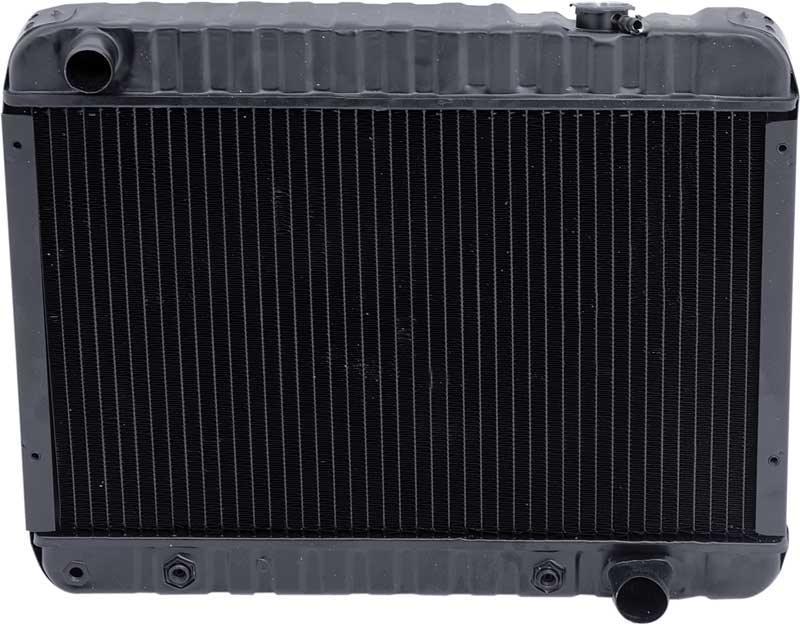 63-67 Nova 327/350Hp Radiator A/T 4 Row LH Inlet Recessed Side Brckts (15-1/2"X25-3/8"X2-5/8" Core) 