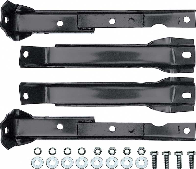 1967-72 GM Pickup 4 Wheel Drive Shortbed With Leaf Springs Rear Bumper Bracket Set 