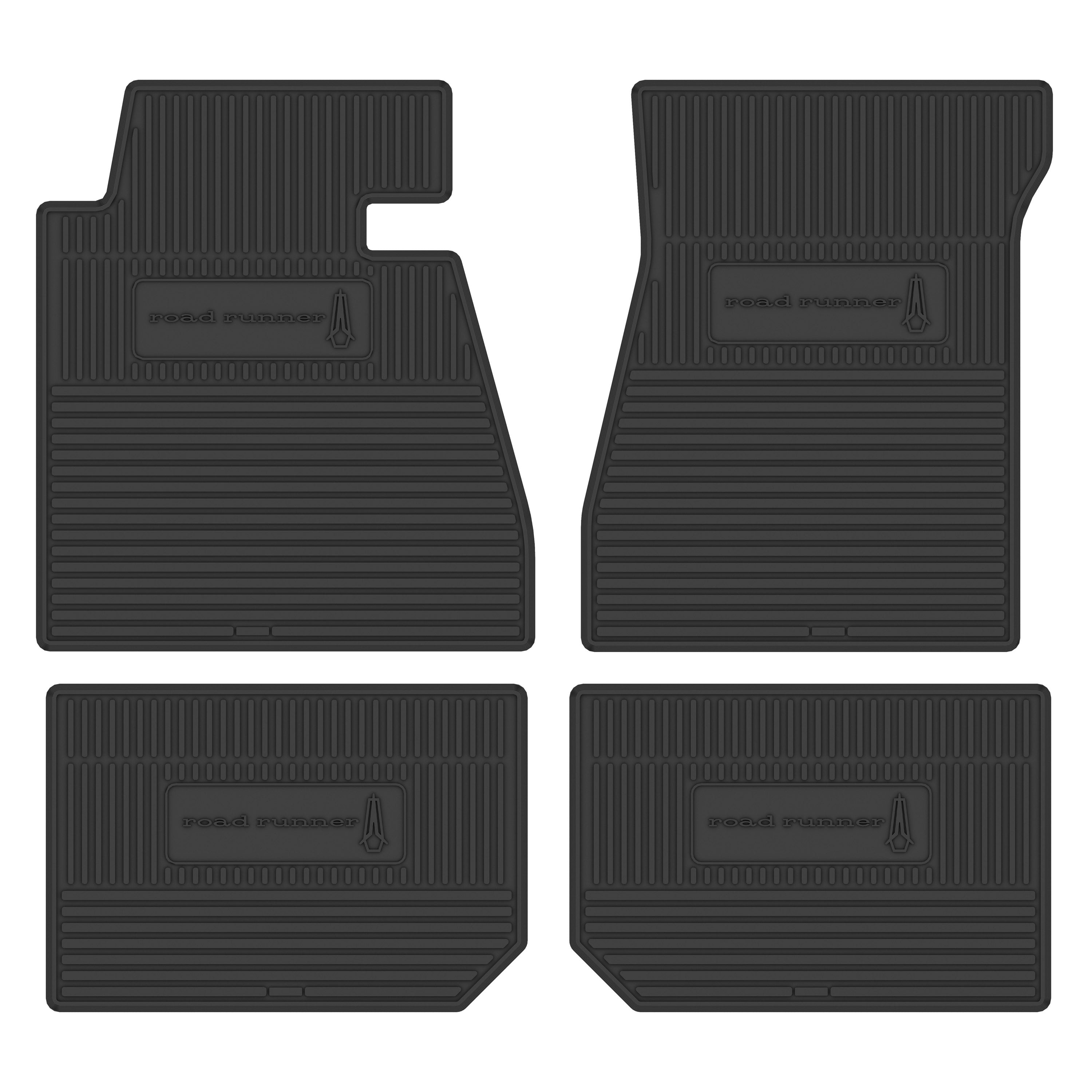 1968-1970 Plymouth Roadrunner Next Generation Custom Vintage Rubber Floor Mats Package