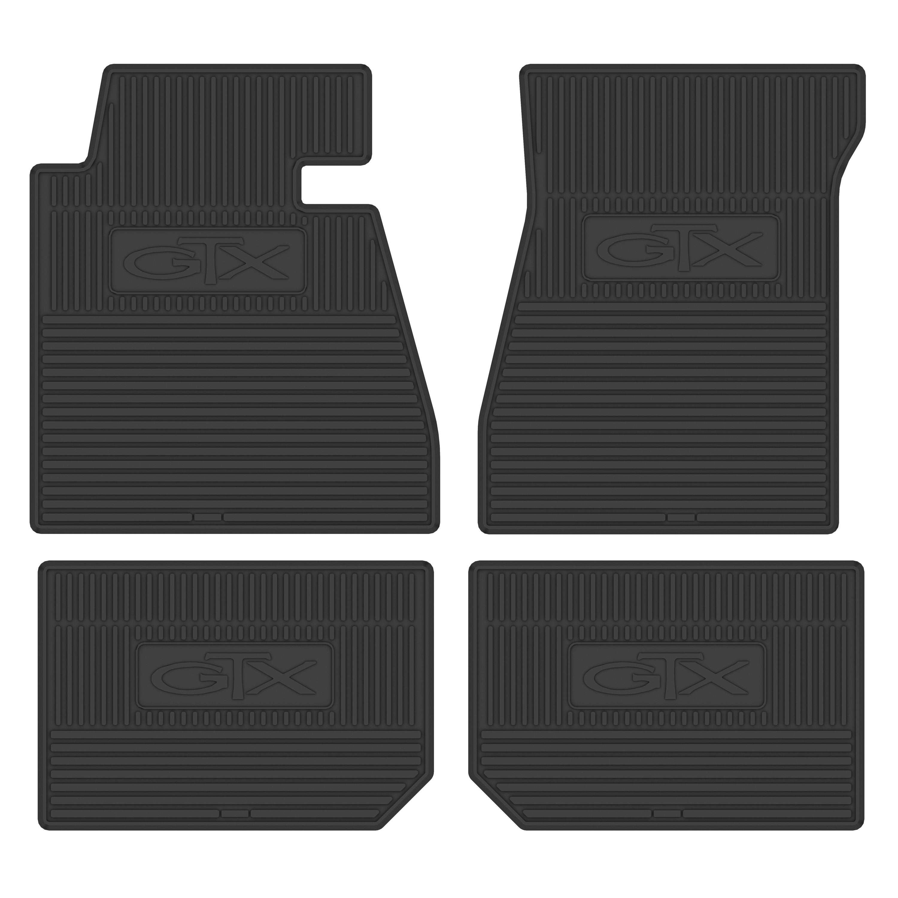 1967-1970 Plymouth GTX Next Generation Custom Vintage Rubber Floor Mats Package