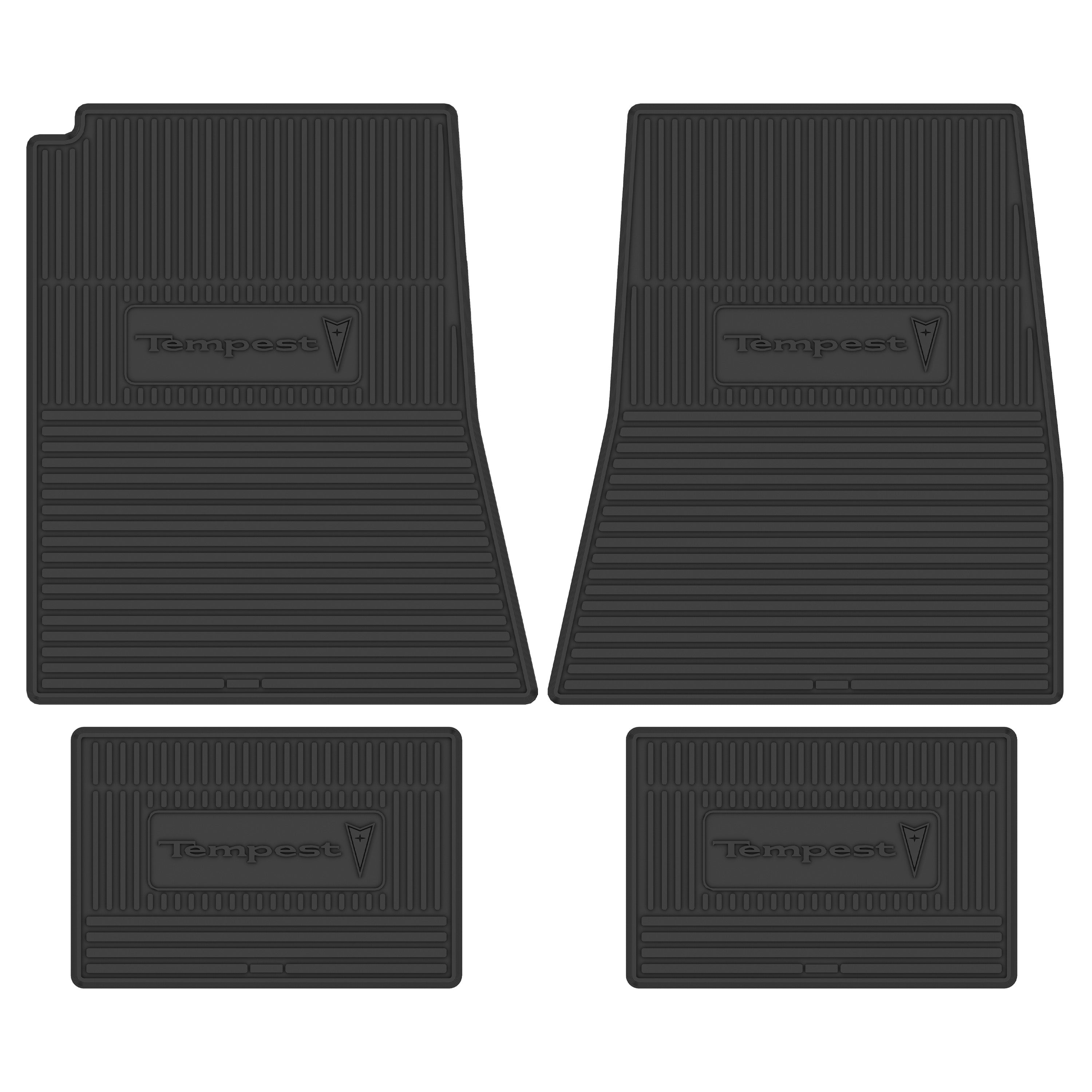 1967 Pontiac Tempest Next Generation Custom Vintage Rubber Floor Mats Package