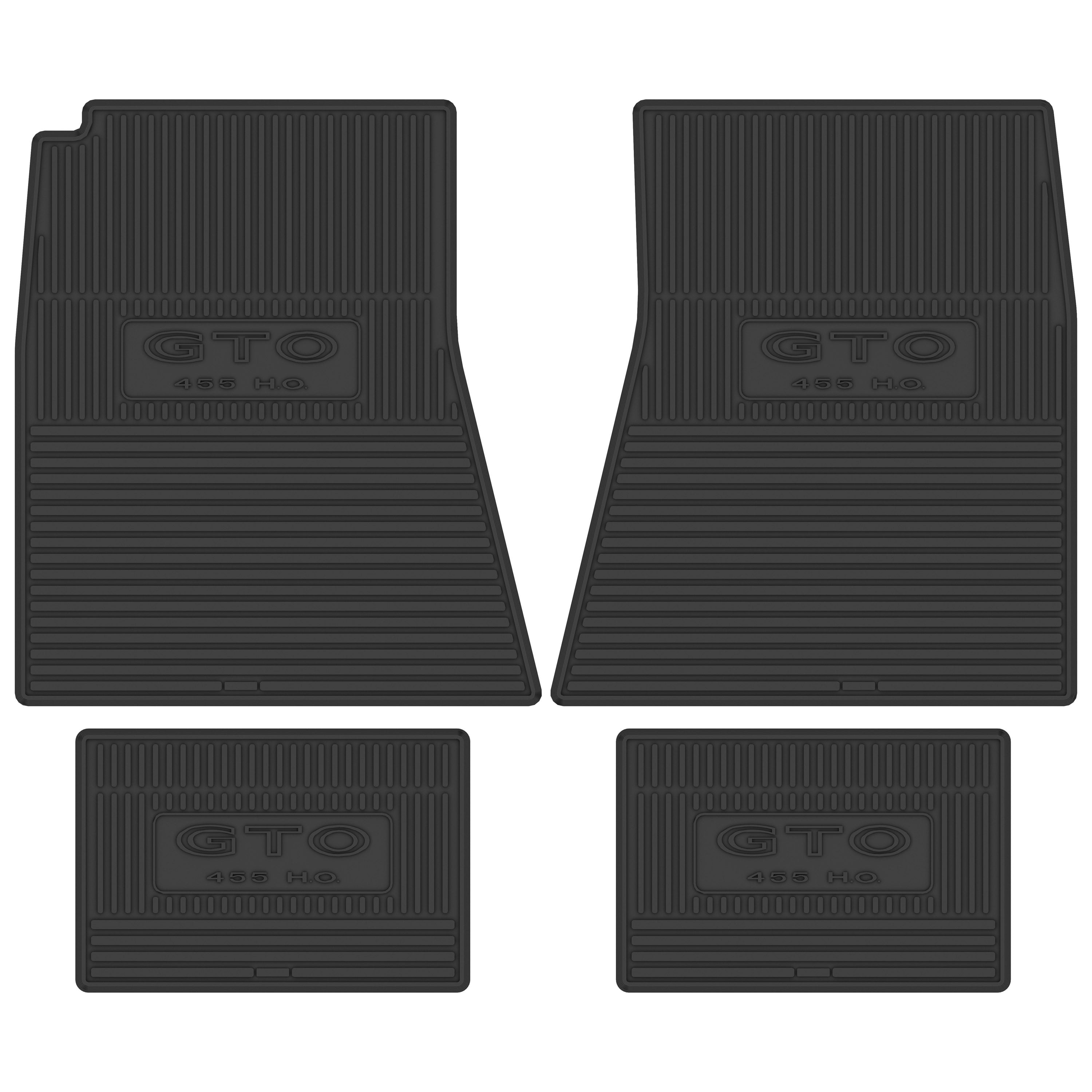 1970-1972 Pontiac GTO 455 Next Generation Custom Vintage Rubber Floor Mats Package