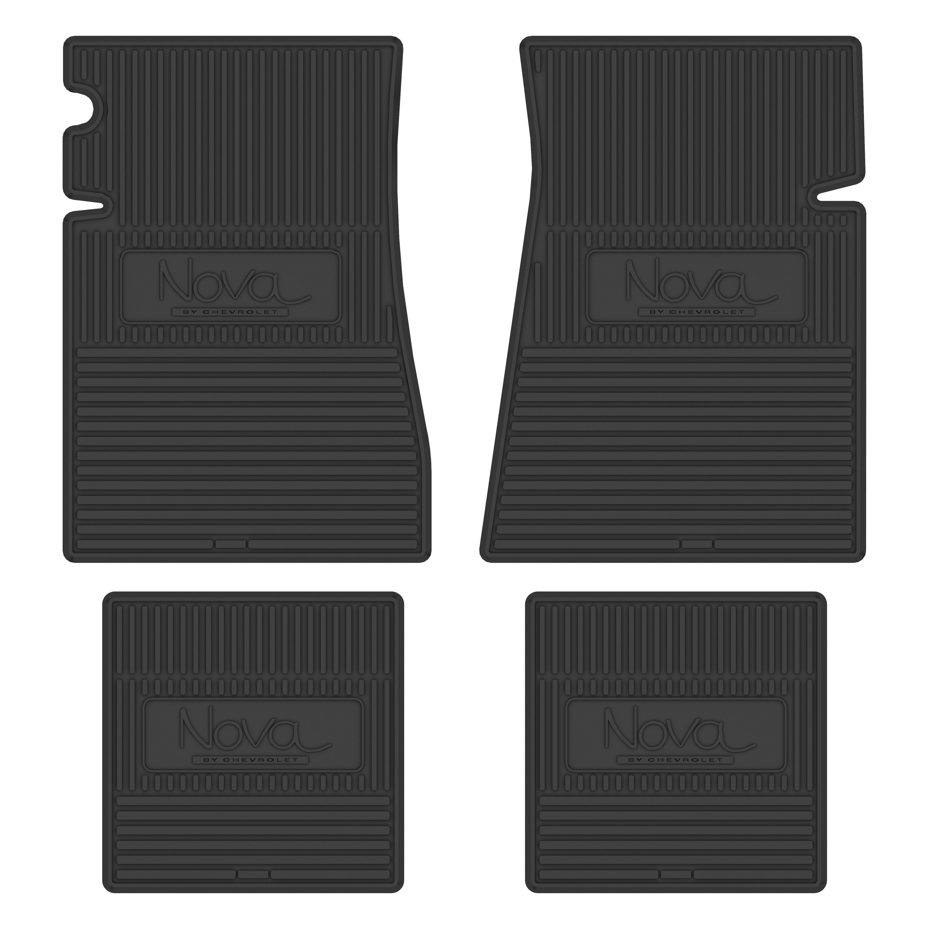 1969-1974 Chevrolet Nova Next Generation Custom Vintage Rubber Floor Mats Package