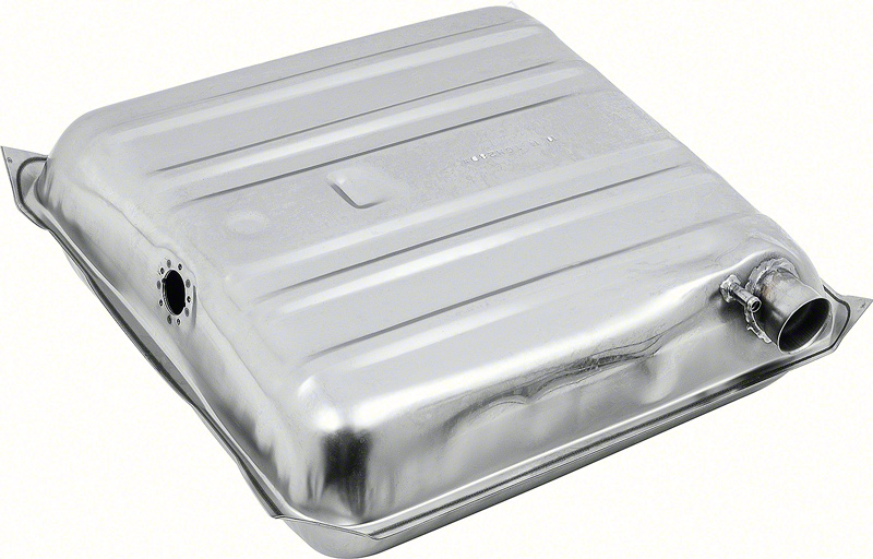 1957 Chevrolet Pass Cars (Ex Wagon)- Fuel Tank 16 Gal W/Square Corners & Vent Tube - Stainless Steel 