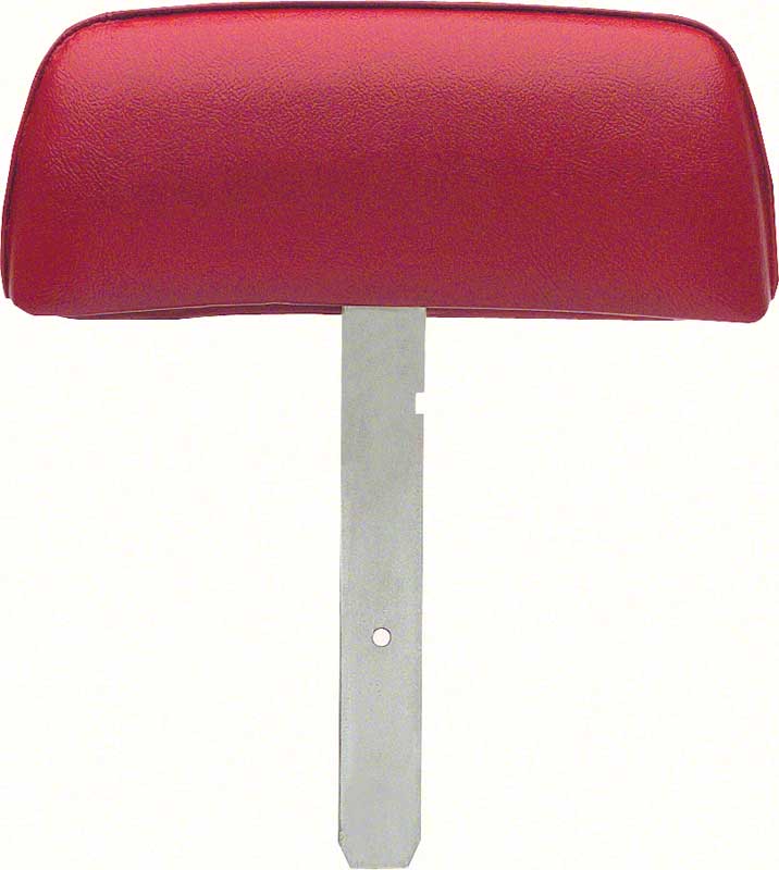 1969 Camaro / Firebird Red Headrest Assemblies with Straight Bar 