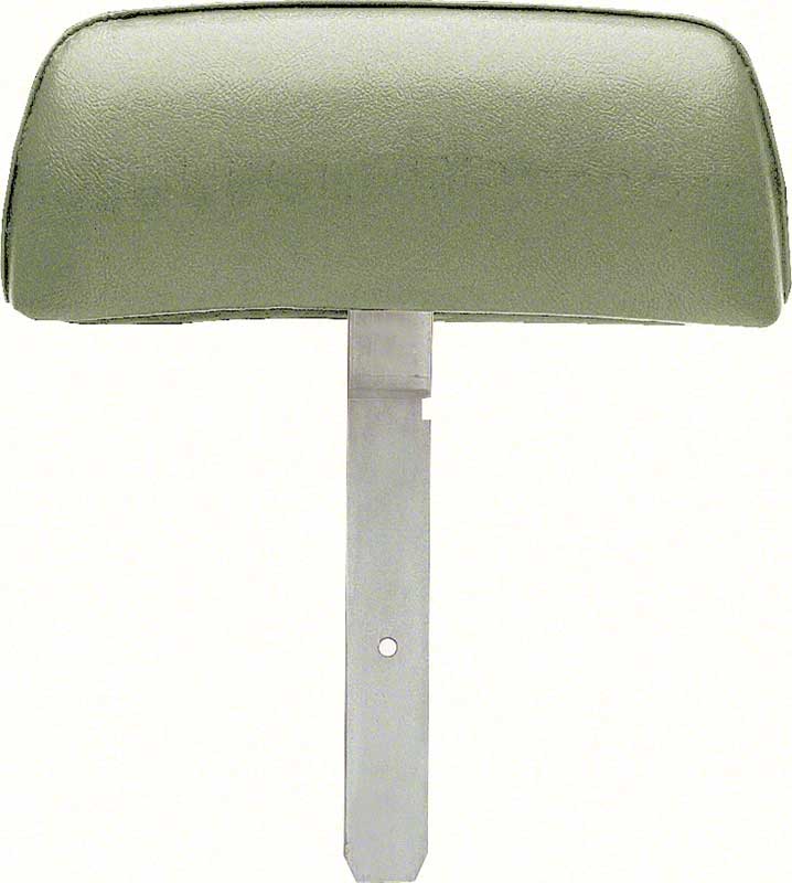 1969 Camaro / Firebird Moss GreenHeadrest Assemblies with Curved Bar Bar 