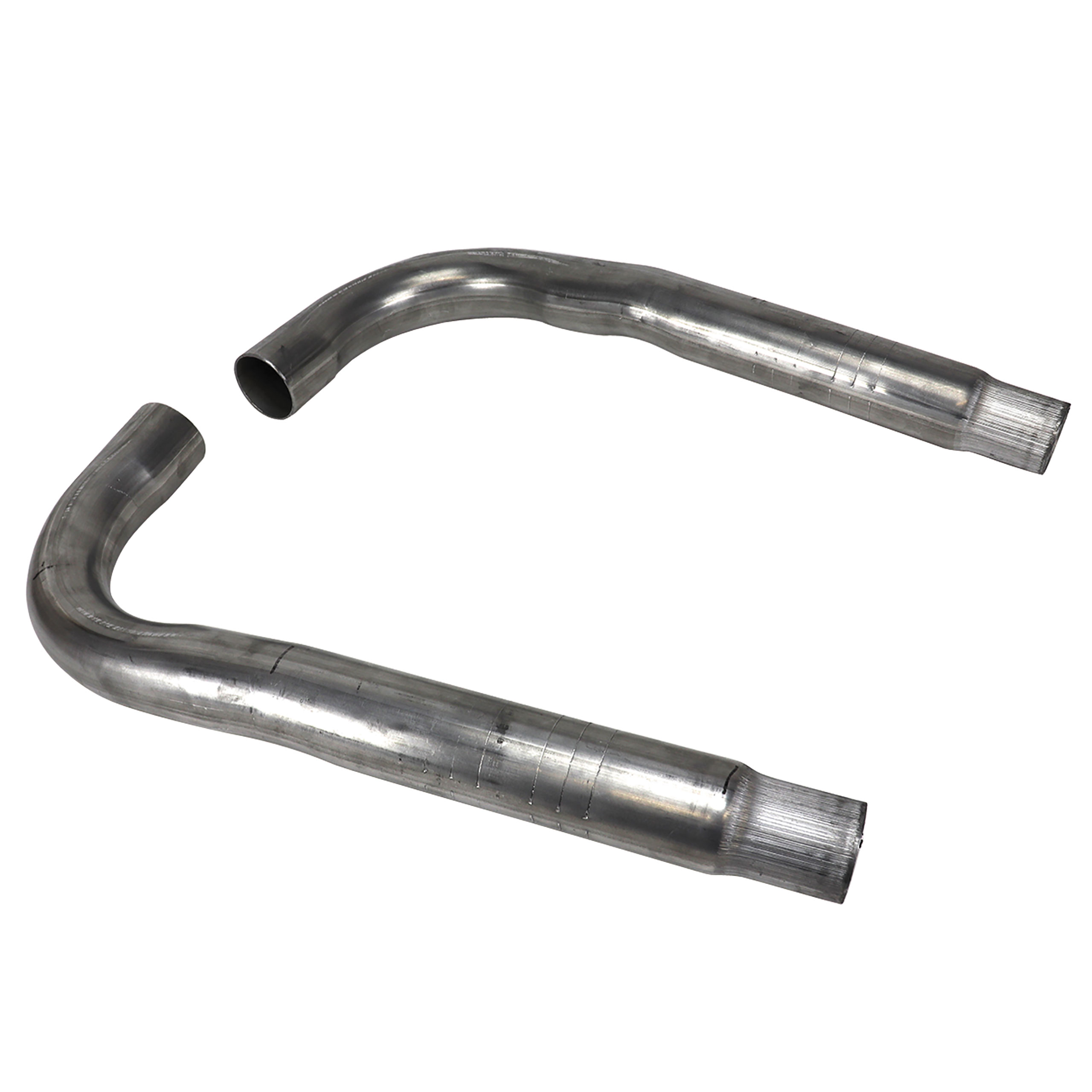 1967-1969 Ford Mustang Dual Exh Transverse Tailpipes - 2" W/1.75" Outlet 289/302/351/390