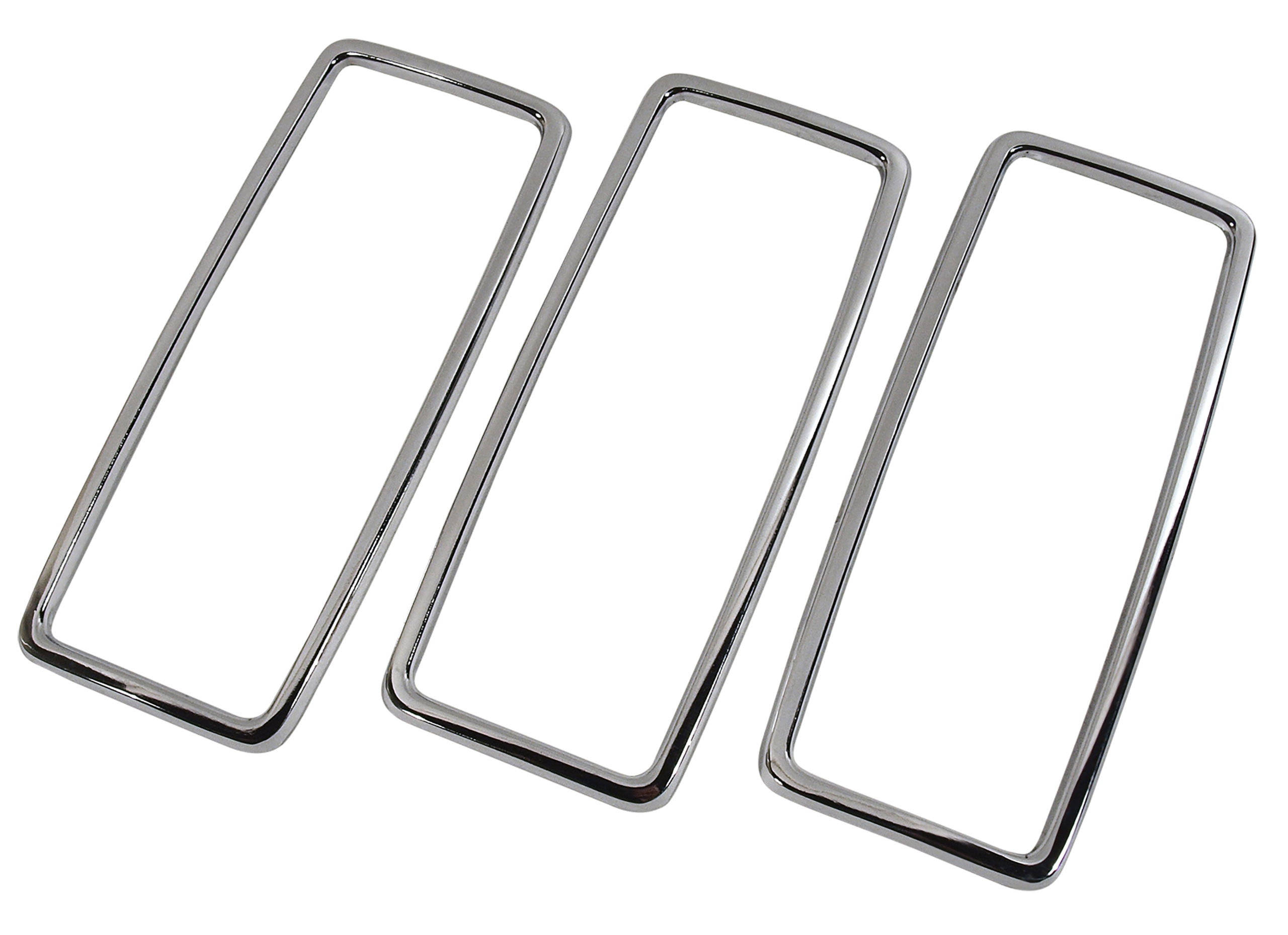 1969-1969 Ford Mustang Tail Light Lens Trim - 3 Piece Set