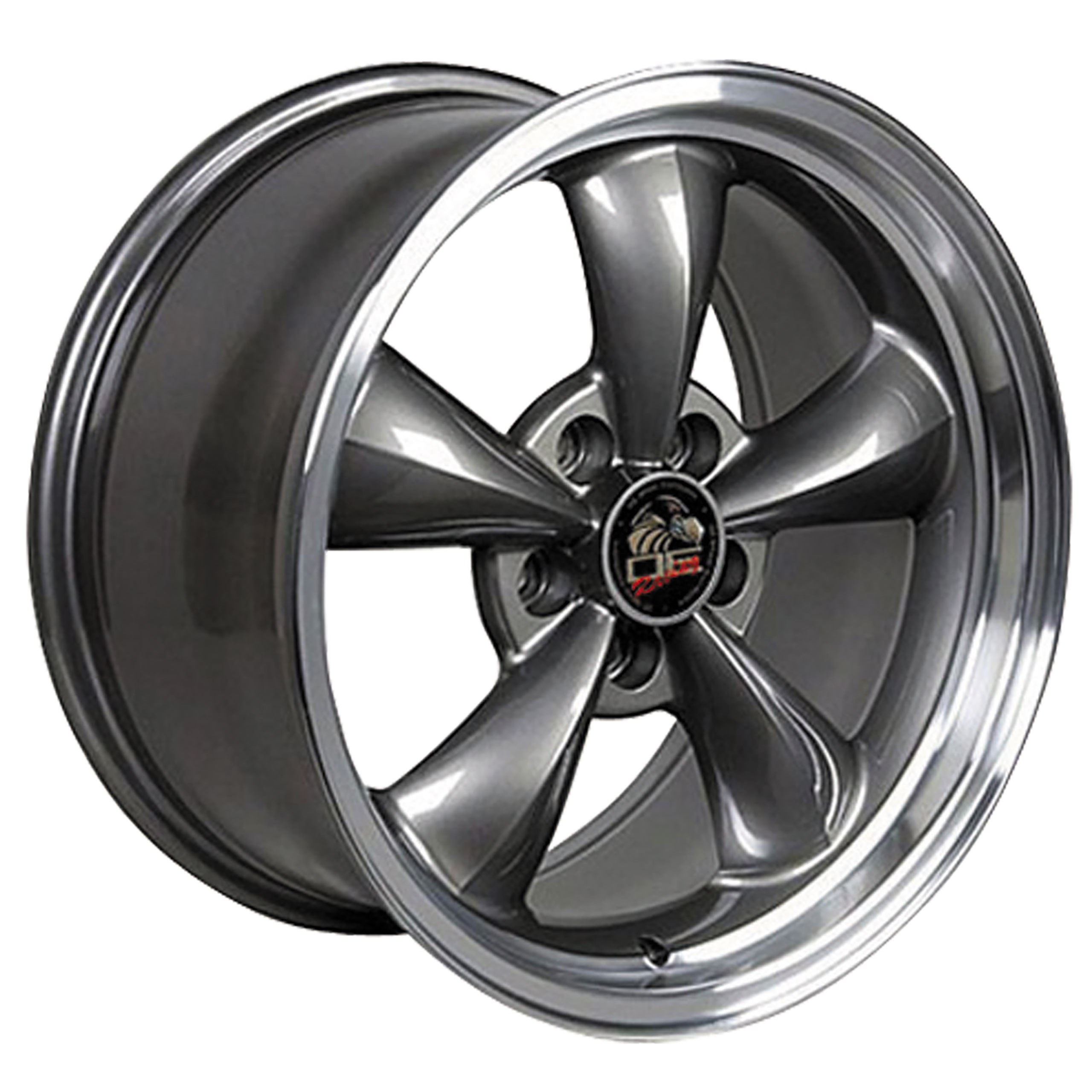 1994-2004 Ford Mustang Bullitt Wheel - Anthracite Machined Lip 17x8