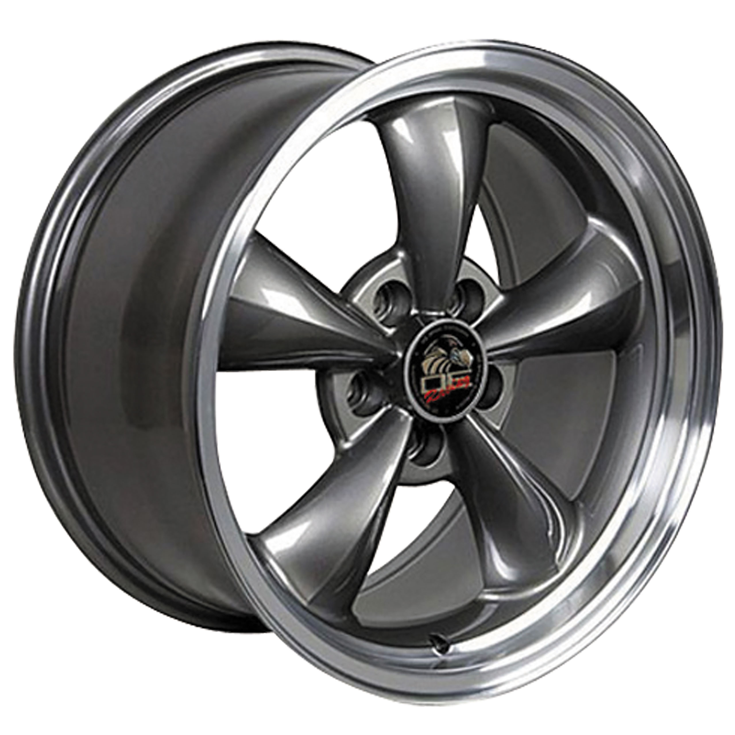 1994-2004 Ford Mustang Bullitt Wheel - Anthracite Machined Lip 17x9