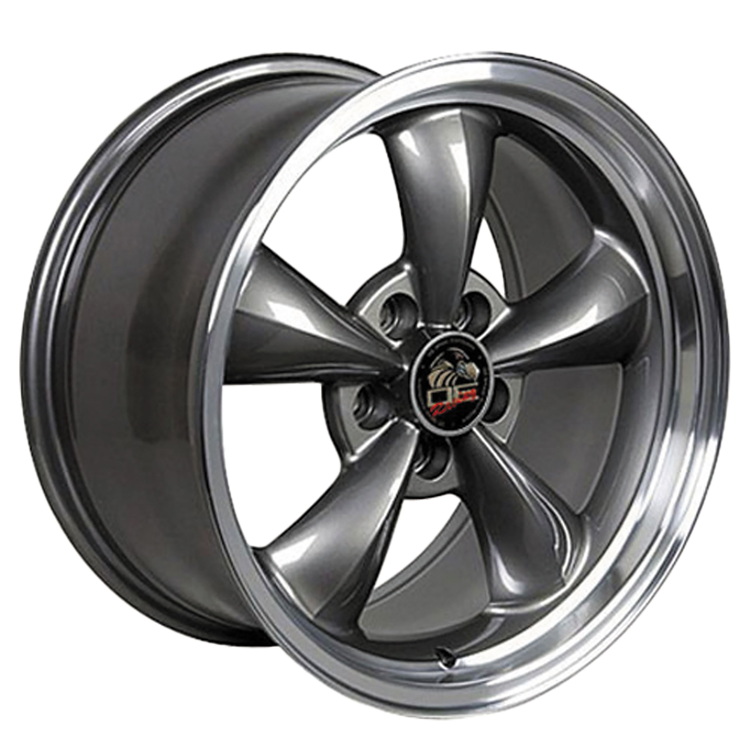 1994-2004 Ford Mustang Bullitt Wheel - Anthracite Machined Lip 18x9