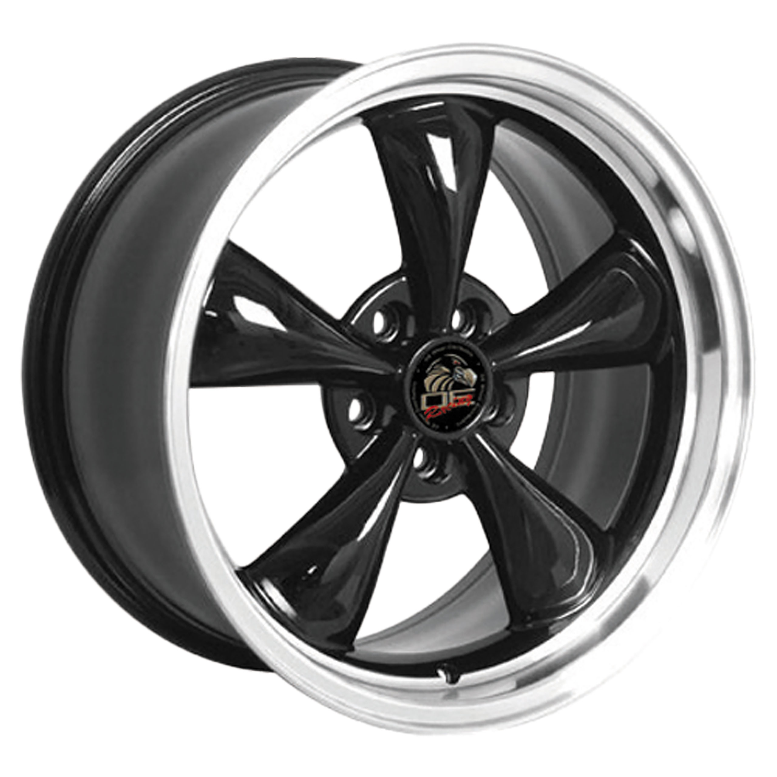 1994-2004 Ford Mustang Bullitt Wheel - Black Machined Lip 18x9