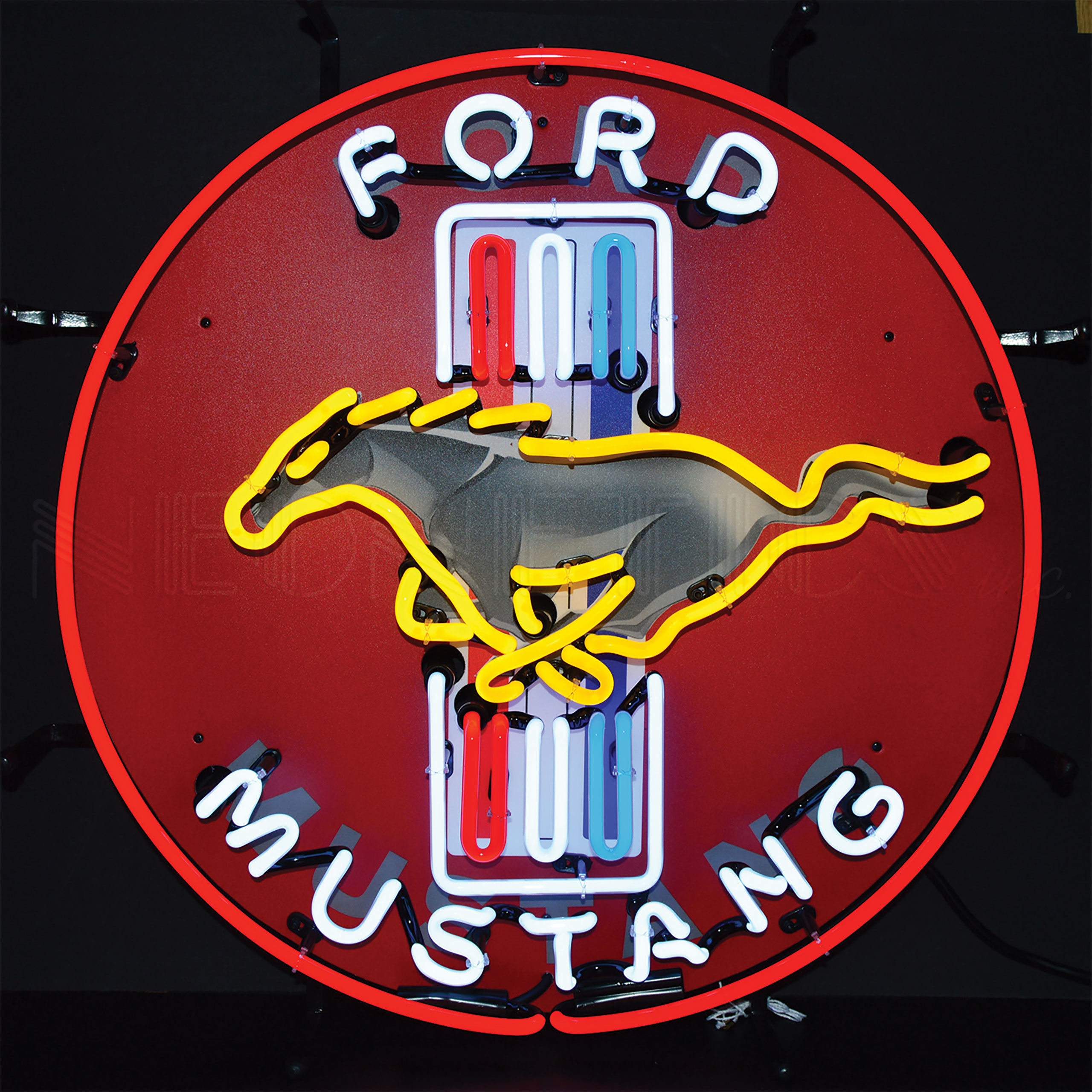 1964-2021 Ford Mustang Red Neon Sign W/Backing