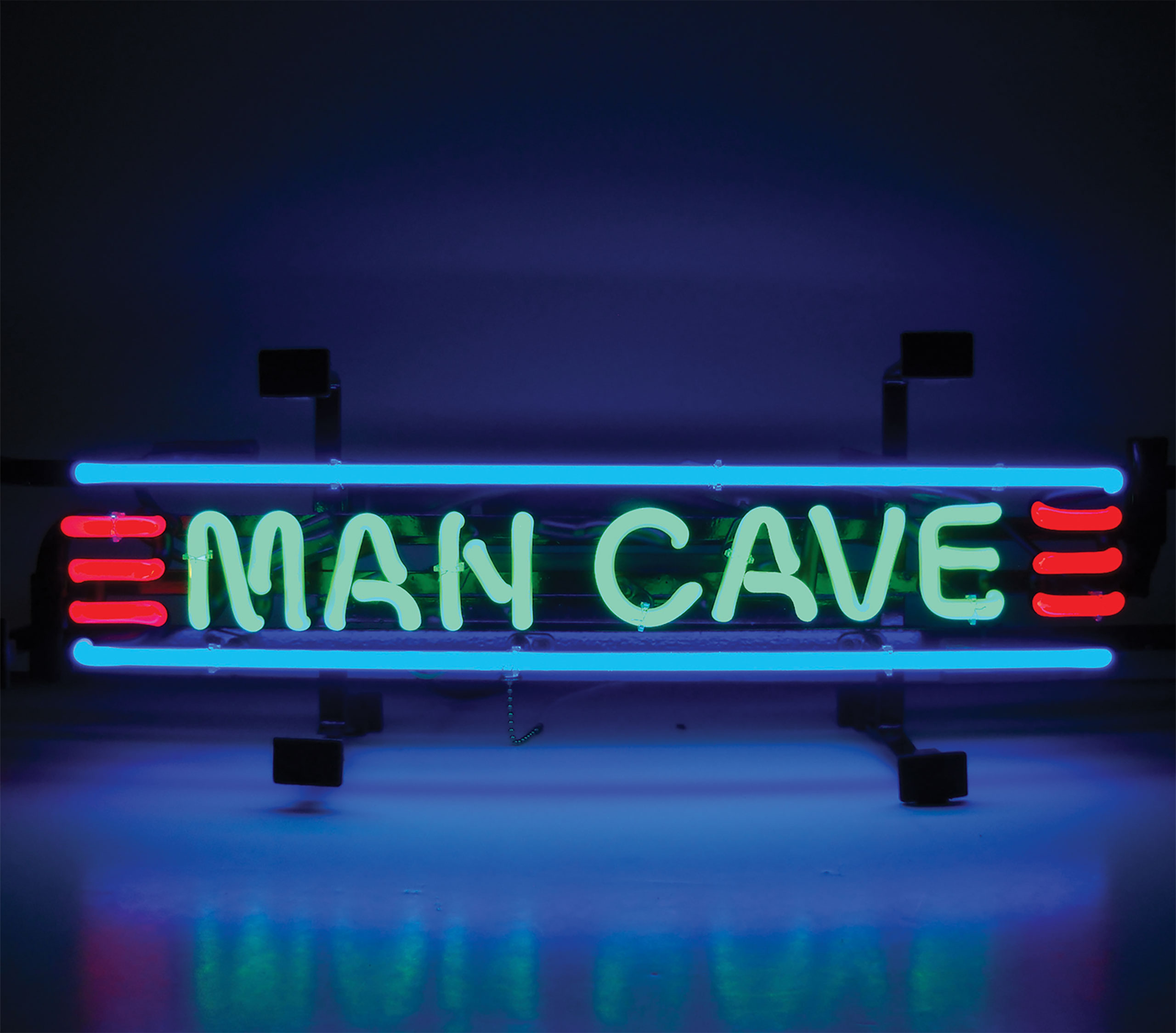 1964-2021 Ford Mustang ManCave Red Green AND Blue Neon Sign