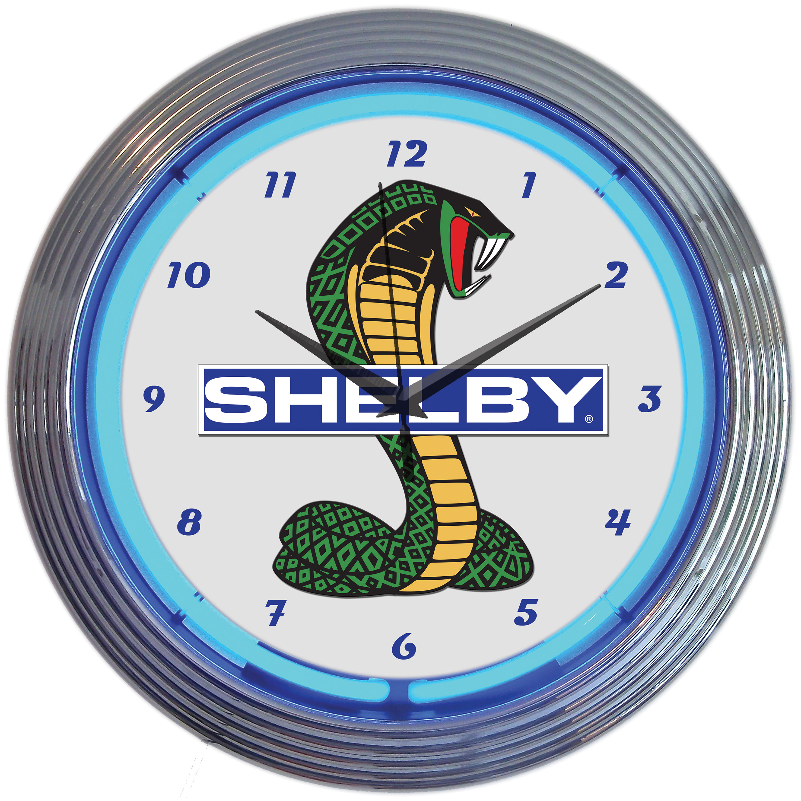 1964-2021 Ford Mustang Shelby Cobra Ford OLP Mustang Neon Clock