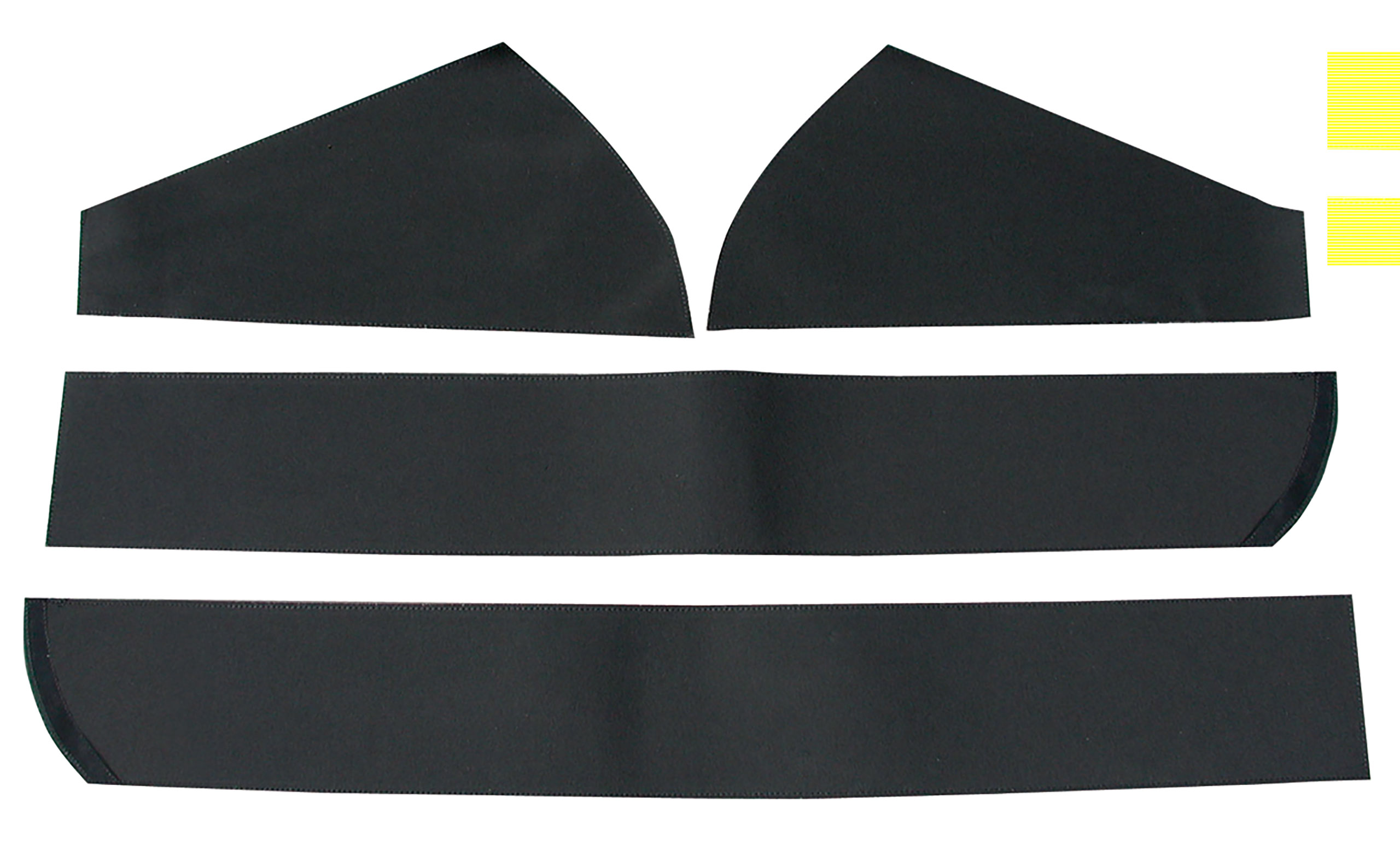 1965-1973 Ford Mustang Convertible Top Rail Pads