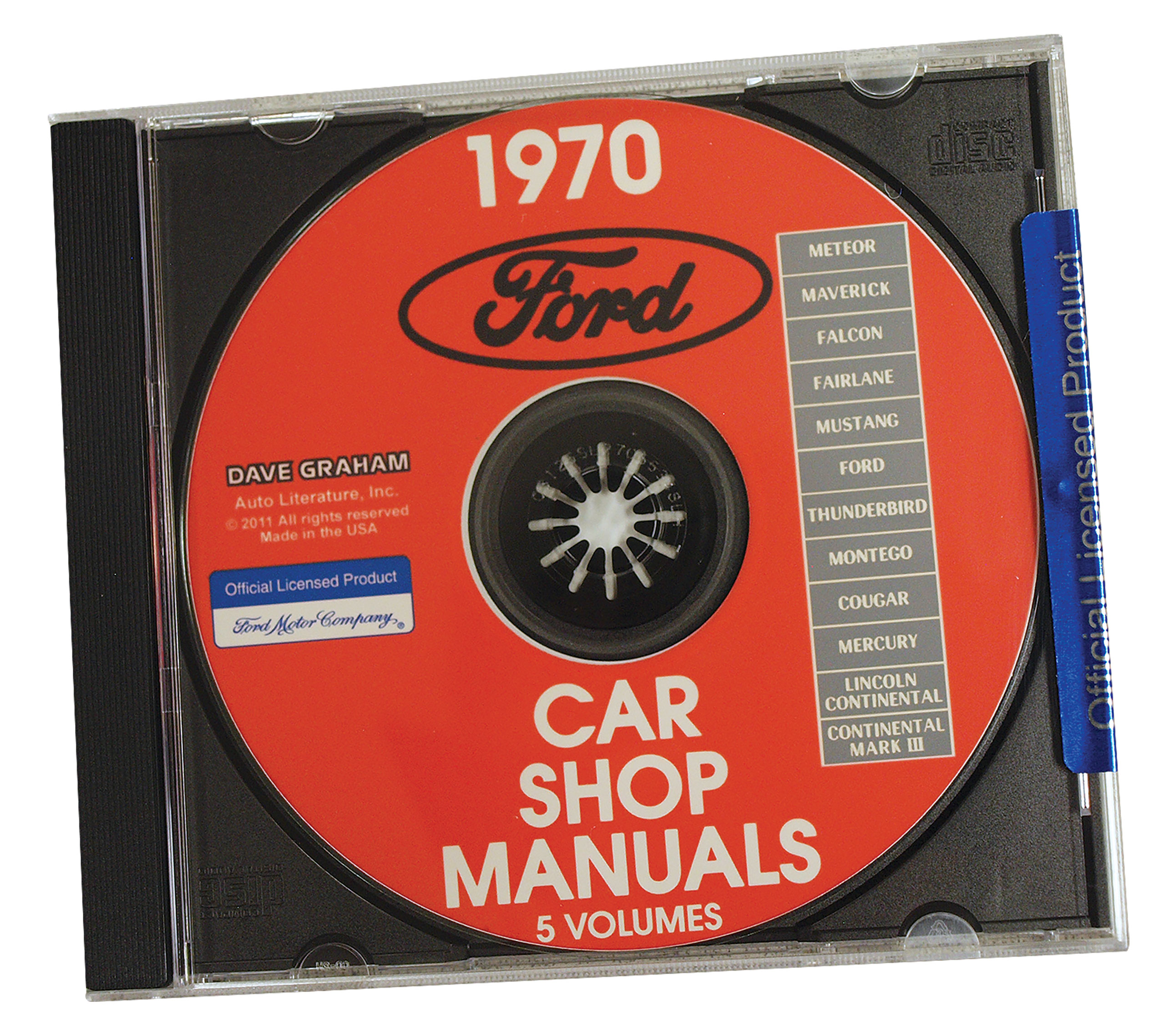 1970-1970 Ford Mustang Shop Manual CD