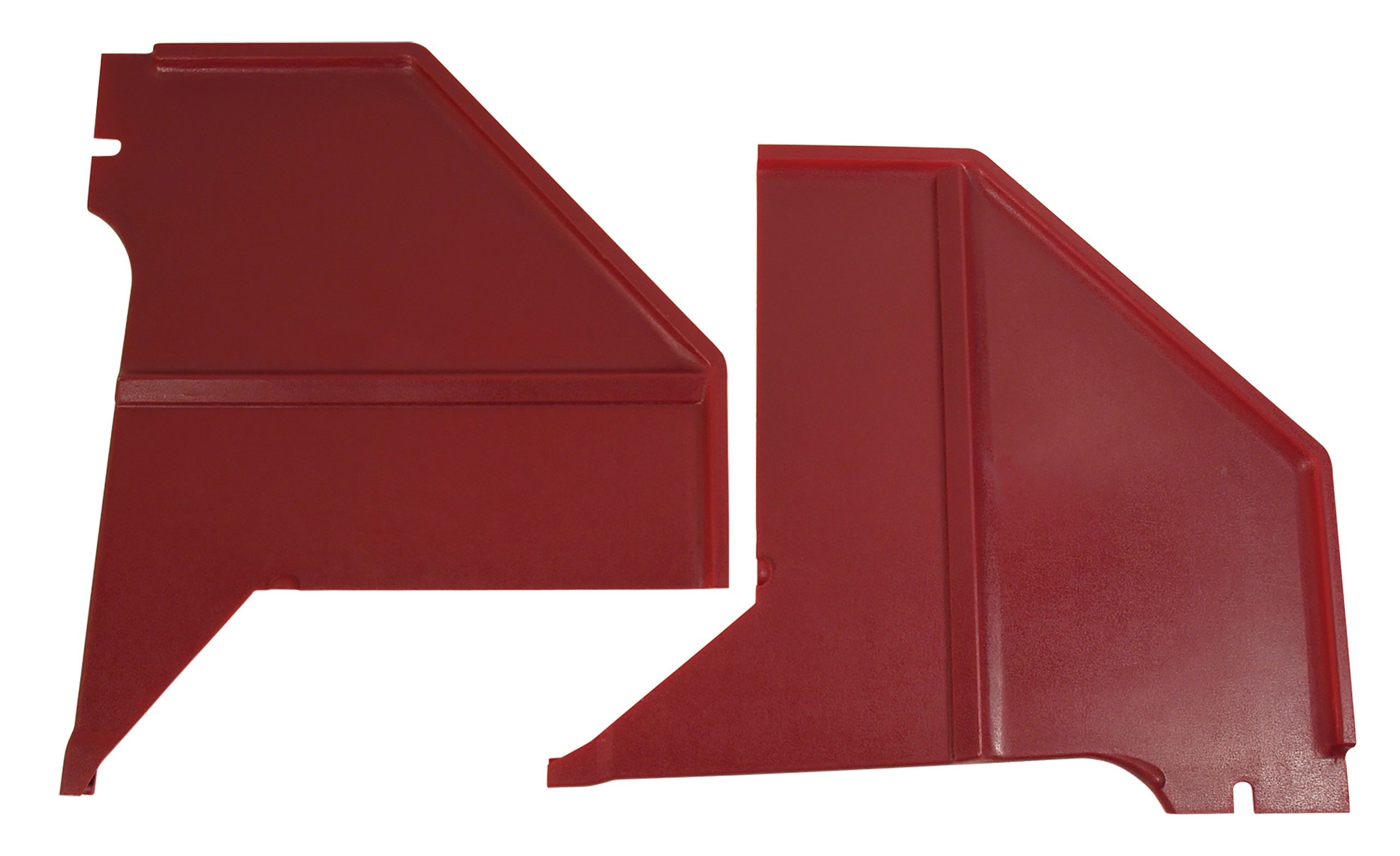 1968-1968 Ford Mustang Kick Panels - Maroon - Coupe & Fastback