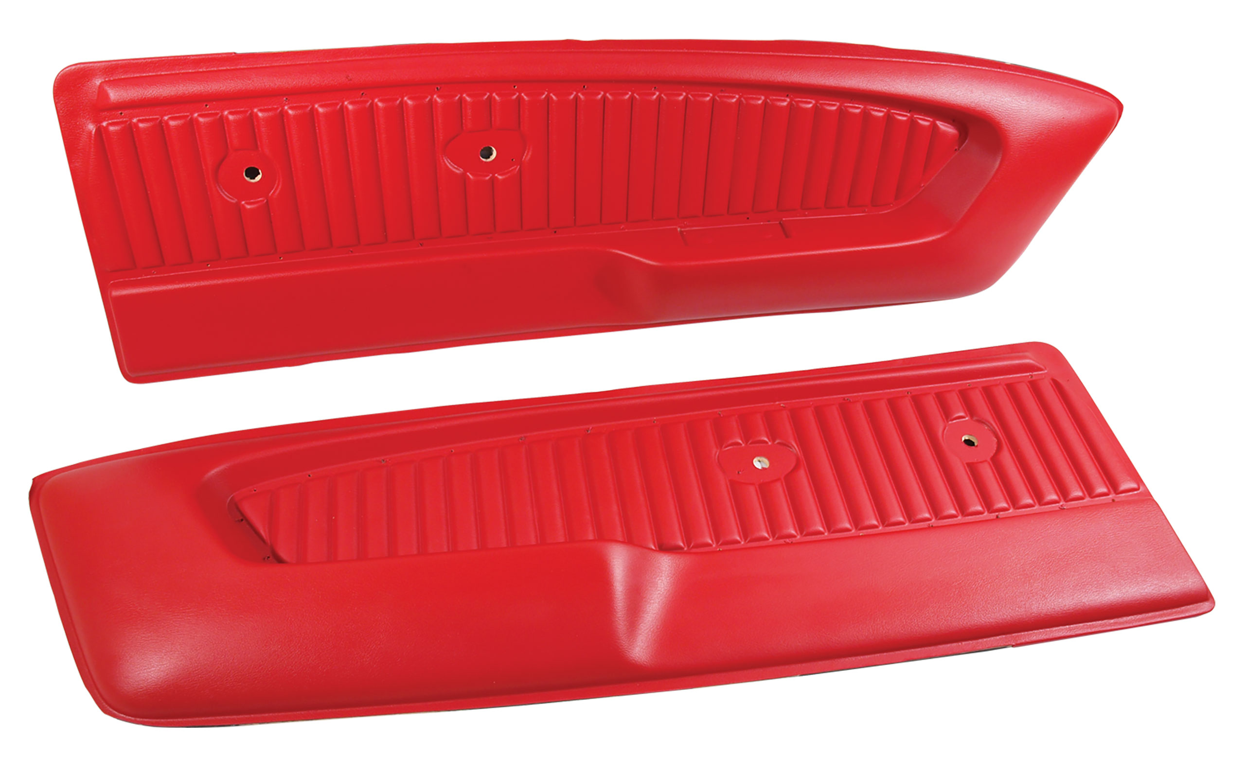 1964-1966 Ford Mustang Deluxe Door Panels - Bright Red