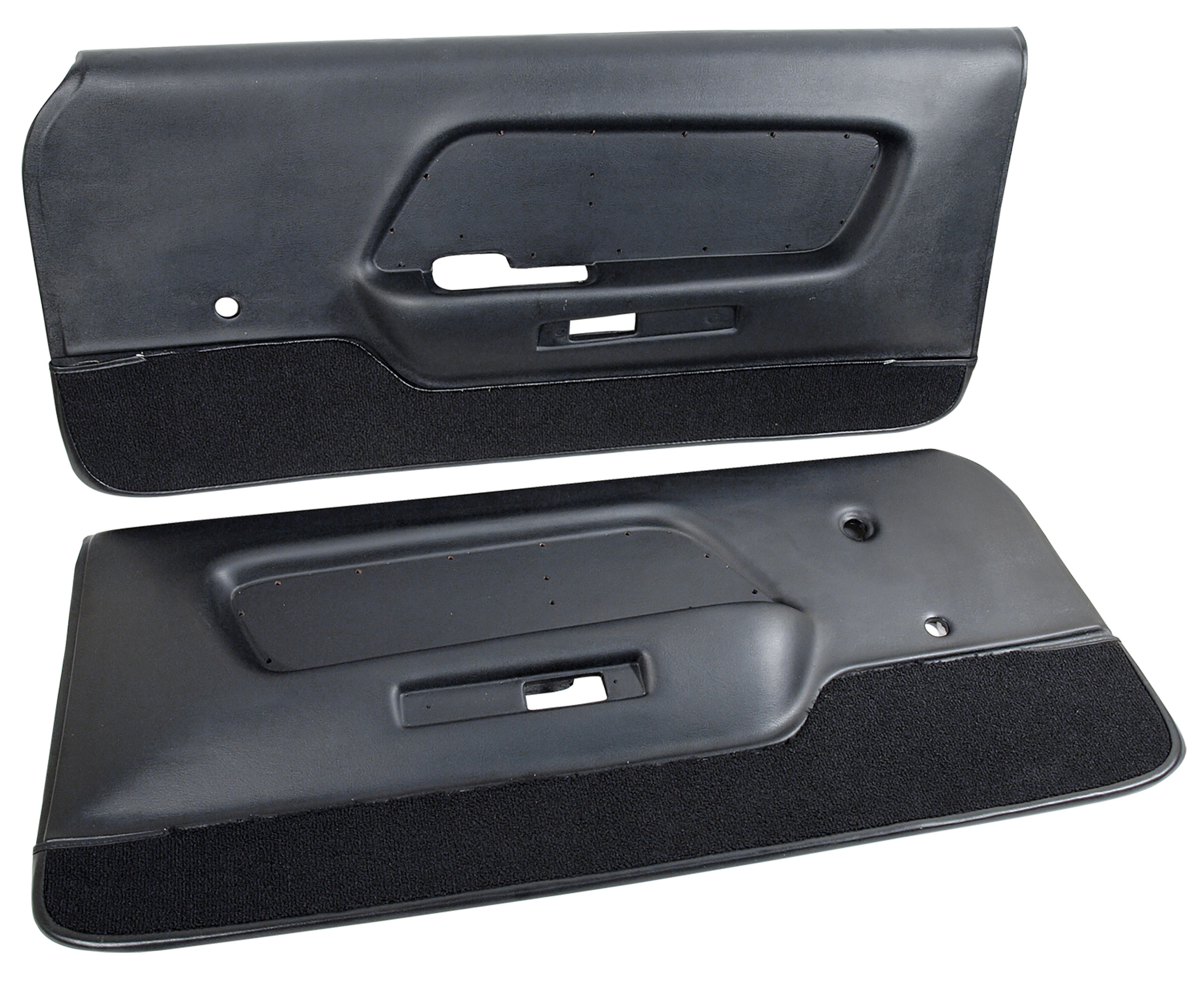 1970-1970 Ford Mustang Deluxe Door Panels - Black