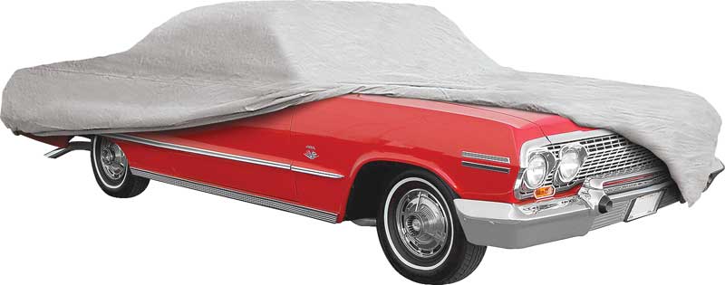 1965-76 Impala/Full Size 2 Or 4 Door (Except Fastback) Gray Softshield Flannel Car Cover 