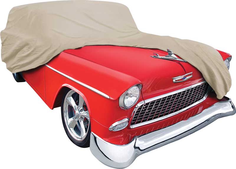 1955 Chevrolet 2 & 4 Door WagonsTanSoftshield Flannel Car Cover 