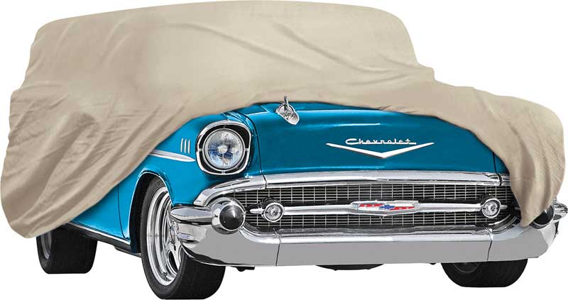 1957 Chevrolet2 & 4 Door Wagons Tan Softshield Flannel Car Cover 