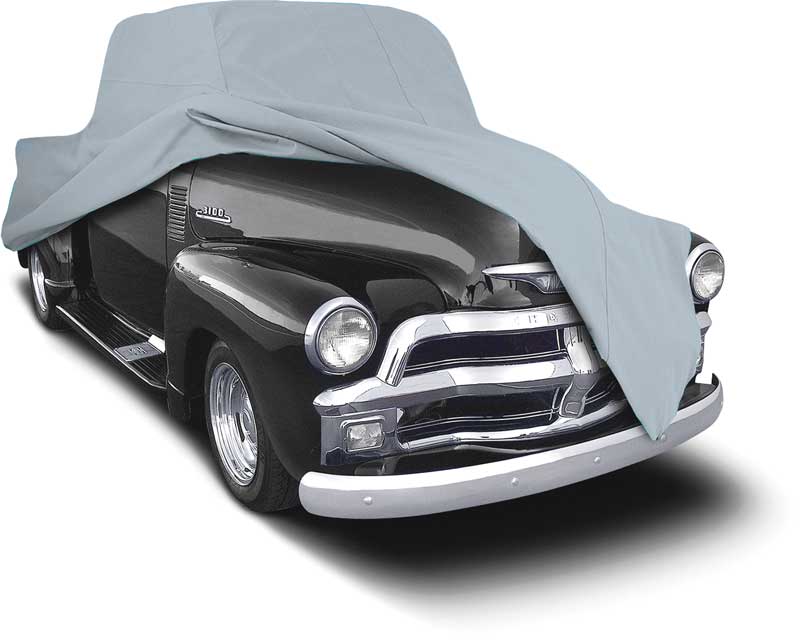 1955-59 Chevrolet/GMC Longbed Truck Softshield Flannel Cover - Gray 