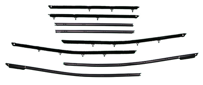 1968 Chevelle 4 Door Hardtop Authentic Window Felts Whiskers Kit (8pcs)