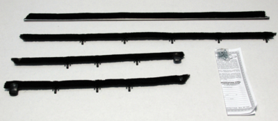 1968 Chevelle Convertible Outers Only Authentic Window Felts Whiskers Kit (4pcs)