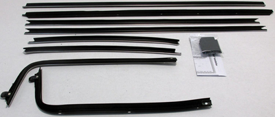 1970-72 Chevelle 2 Door Hardtop Authentic Window Felts Whiskers Kit (8pcs)