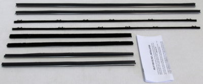 1965 Chevelle Convertible Replacement Window Felts Whiskers Kit (8pcs)