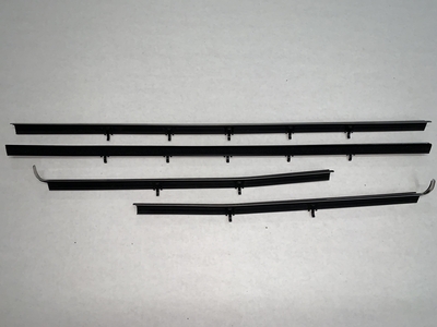 1966-67 Chevelle 2 Door Coupe, HT, Outers Only Replacement Window Felts Whiskers Kit (4pcs)