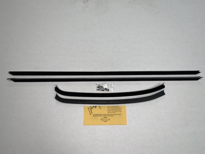 1969 Chevelle 2 Door Hardtop Outers Only Replacement Window Felts Whiskers Kit (4pcs)