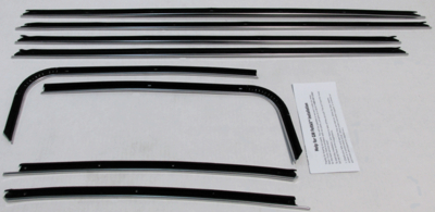 1970-72 Chevelle Coupe Replacement Window Felts Whiskers Kit (8pcs)