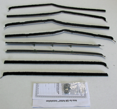 1958 Brookwood 4 Door Station Wagon Authentic Window Felts Whiskers Kit (8pcs)