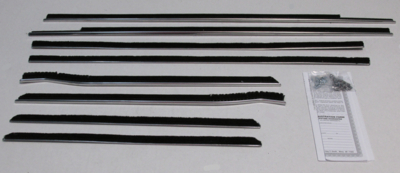 1959-60 Impala Convertible Authentic Window Felts Whiskers Kit (8pcs)