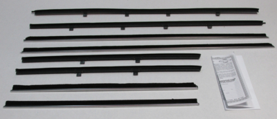 1961-62 Impala 2 Door Sedan Authentic Window Felts Whiskers Kit (8pcs)