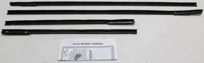 1963-64 Impala 2 Door Hardtop Outers Only Authentic Window Felts Whiskers Kit (4pcs)