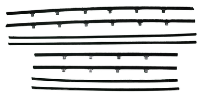 1959-60 Impala 2 Door Sedan Replacement Window Felts Whiskers Kit (8pcs)