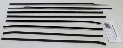 1961 Impala 2 Door Hardtop Replacement Window Felts Whiskers Kit (8pcs)