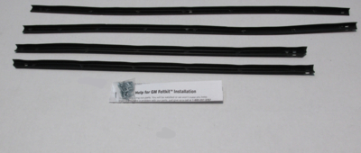 1965 Impala 4 Door Sedan Outers Only Authentic Window Felts Whiskers Kit (4pcs)